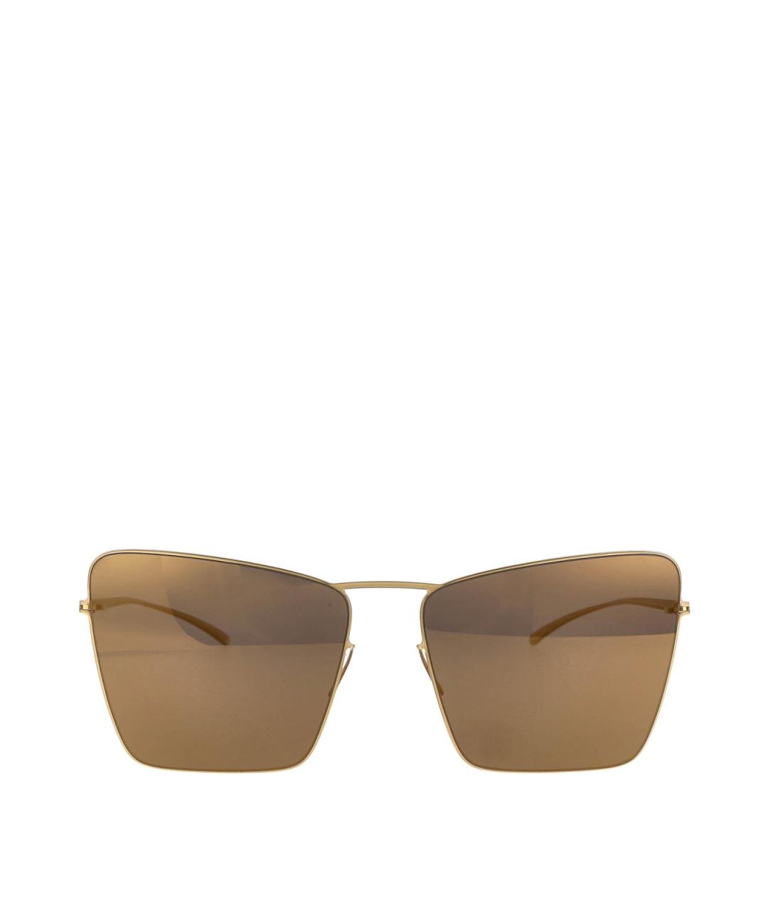 MYKITA Золотые металлические солнцезащитные очки, фото 1