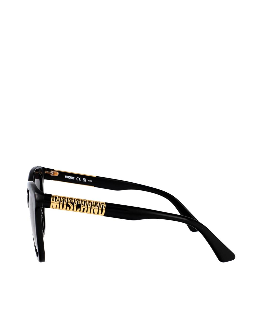 MOSCHINO Черные солнцезащитные очки, фото 3