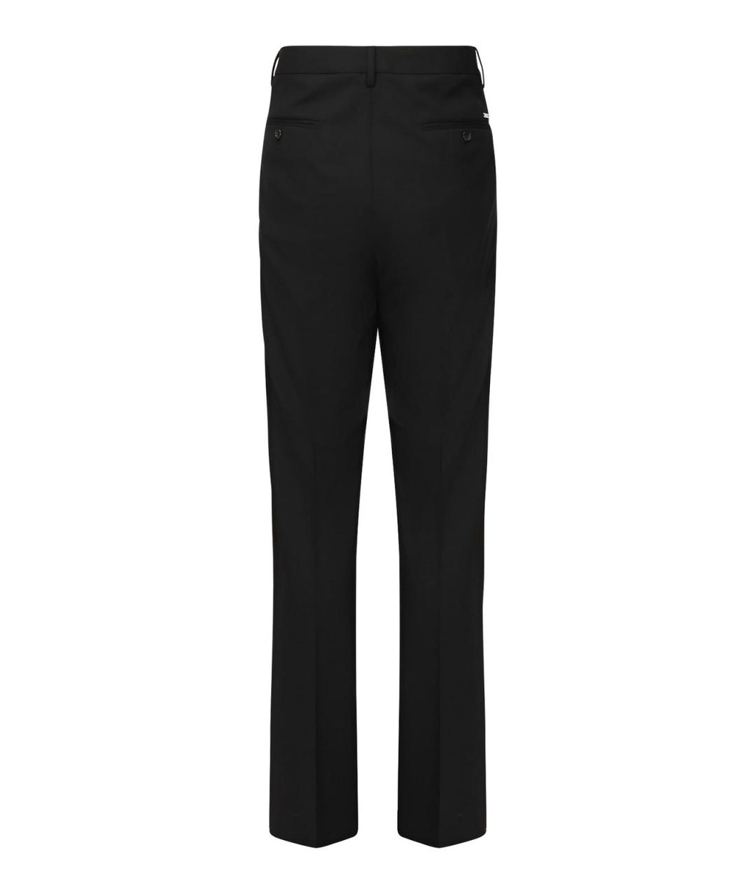 DSQUARED2 Черные шерстяные повседневные брюки, фото 3