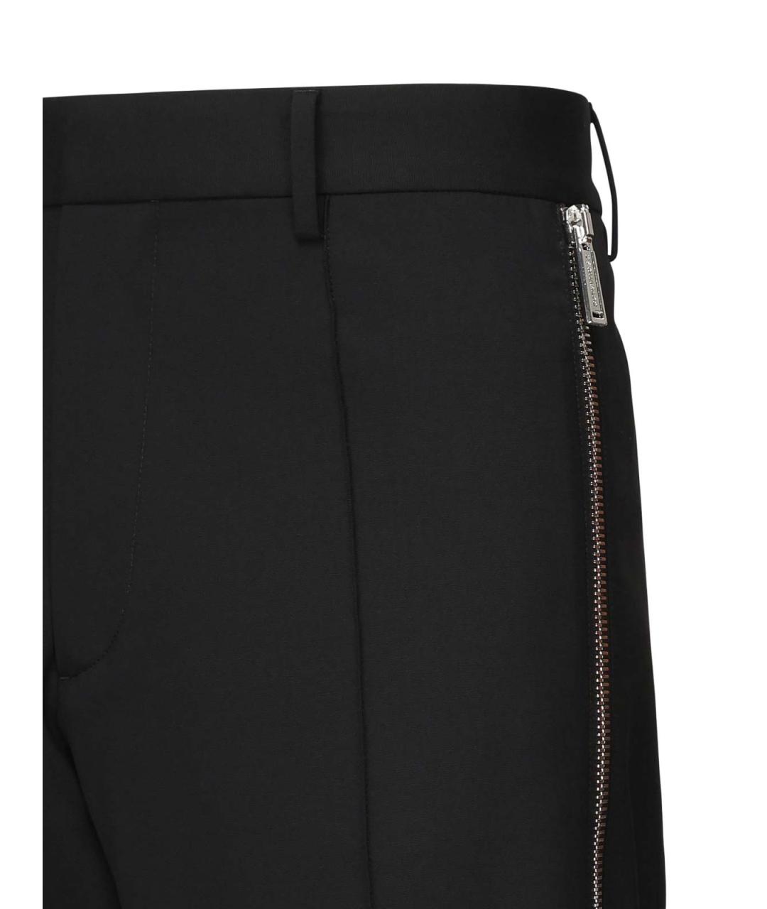 DSQUARED2 Черные шерстяные повседневные брюки, фото 2