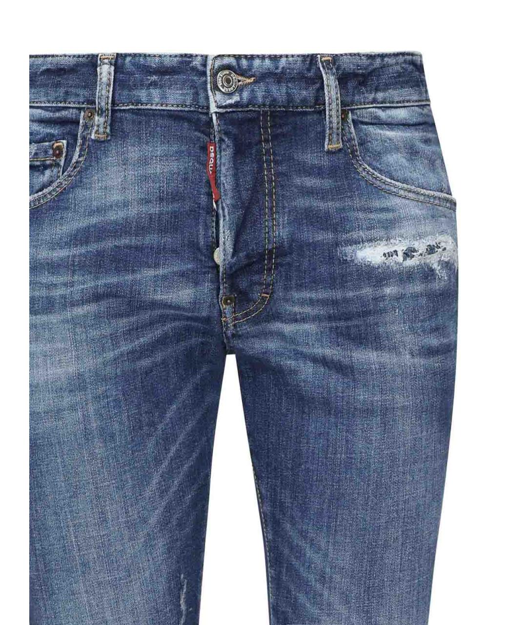 DSQUARED2 Синие хлопковые джинсы, фото 2