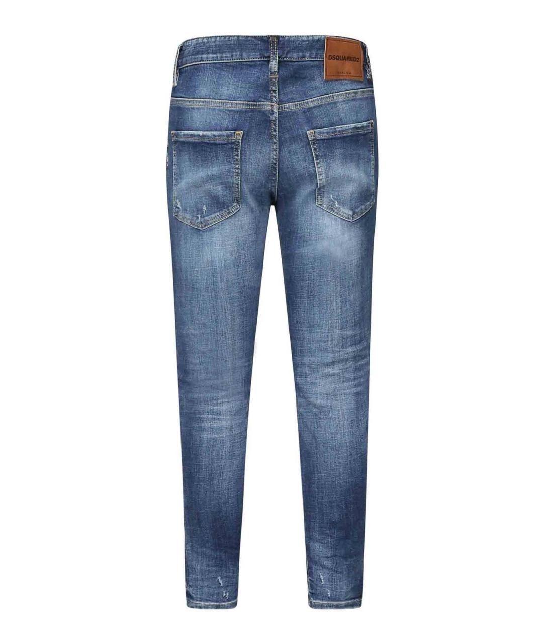 DSQUARED2 Синие хлопковые джинсы, фото 3