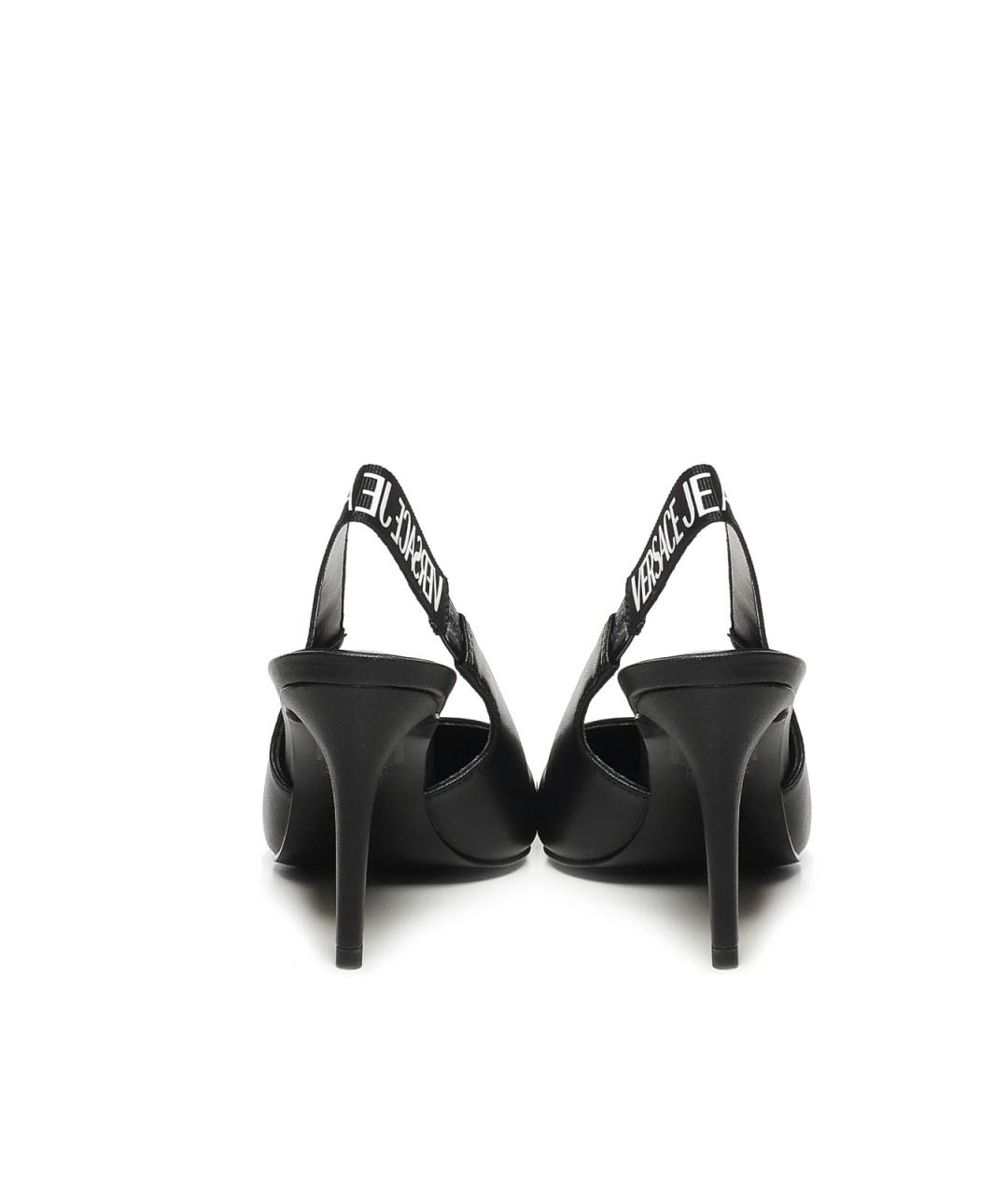 VERSACE JEANS COUTURE Черные кожаные туфли, фото 3