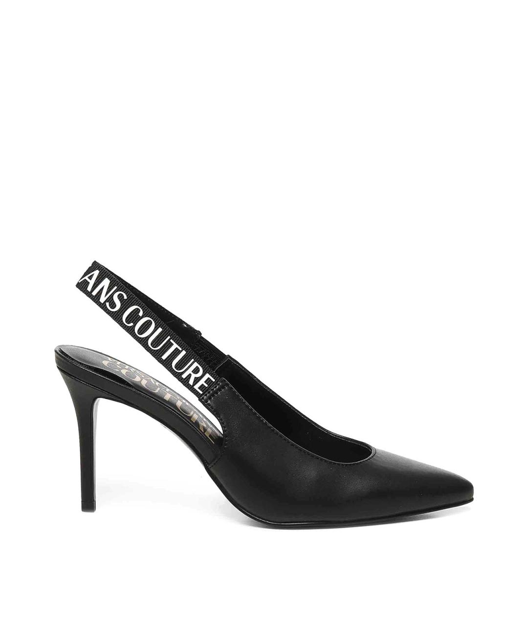 VERSACE JEANS COUTURE Черные кожаные туфли, фото 1