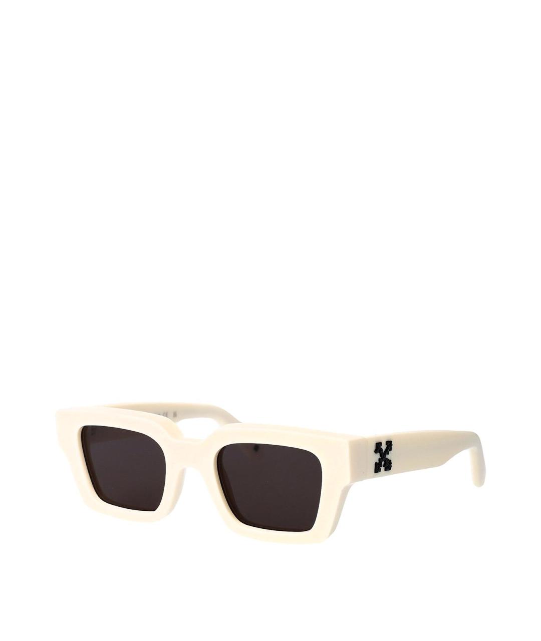 OFF-WHITE Белые пластиковые солнцезащитные очки, фото 2