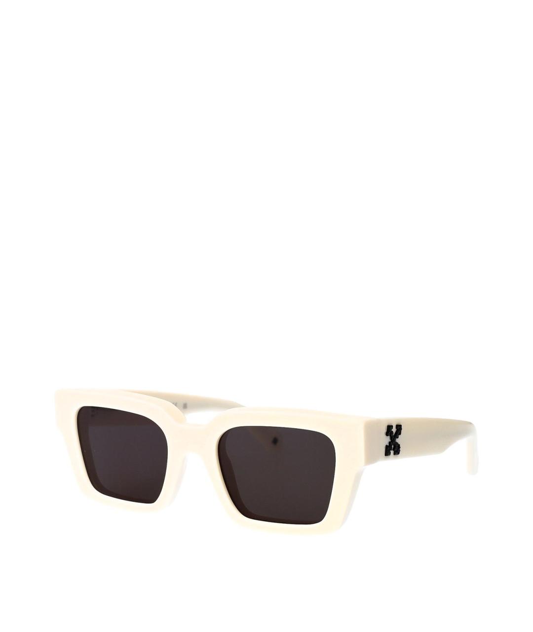 OFF-WHITE Белые пластиковые солнцезащитные очки, фото 2