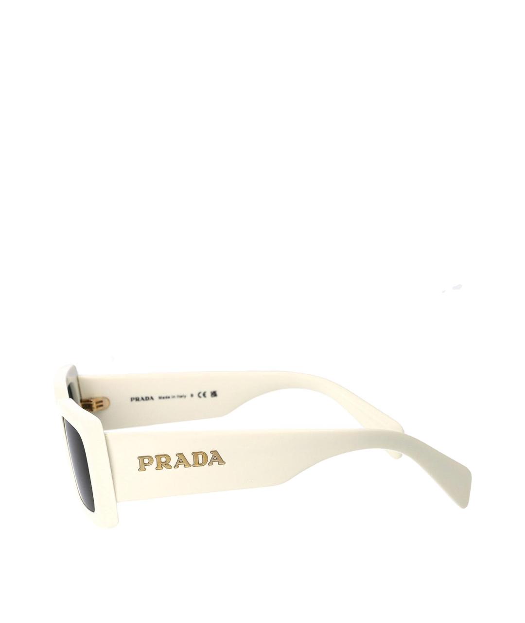 PRADA Белые солнцезащитные очки, фото 3