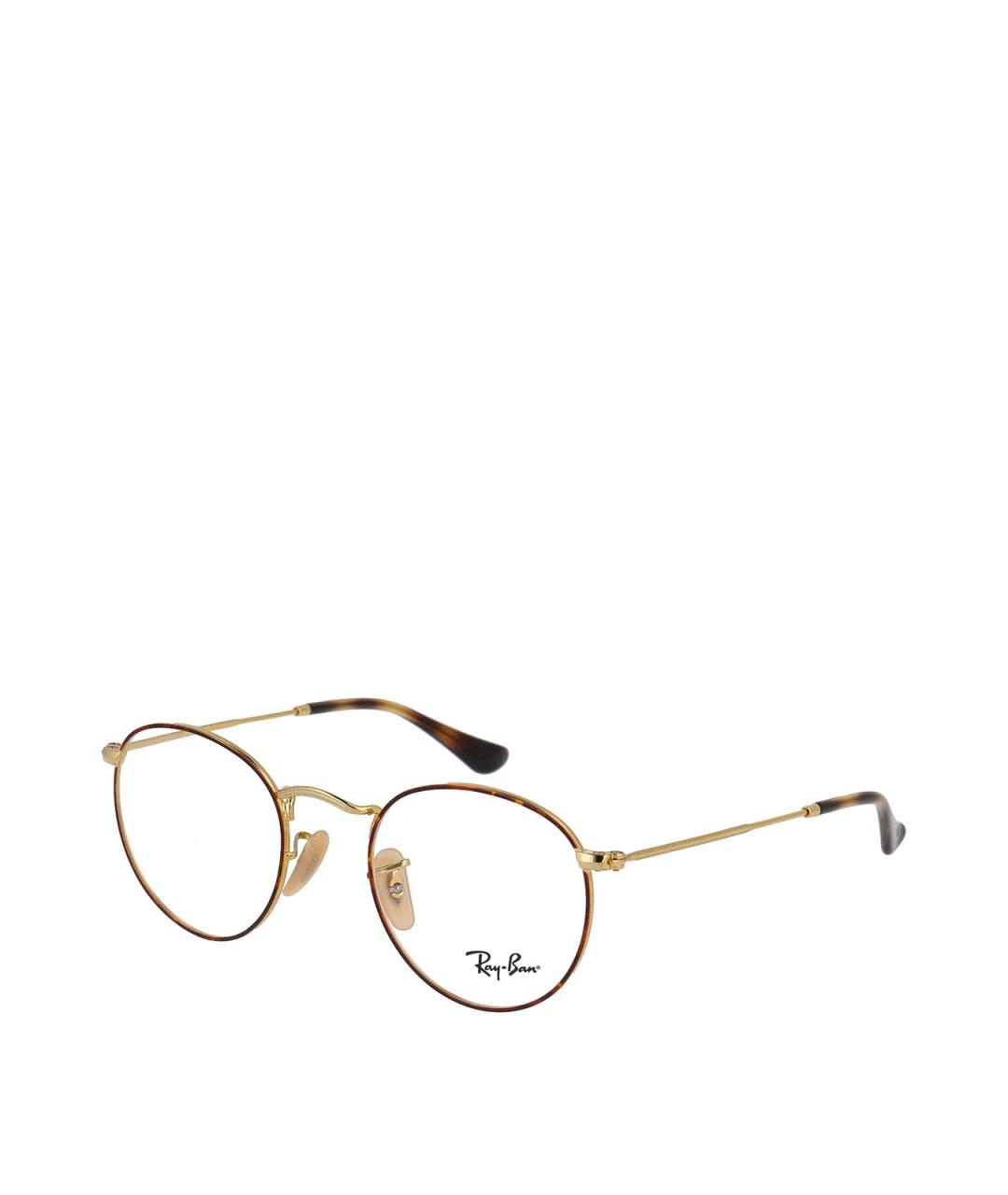 RAY BAN Коричневые металлические солнцезащитные очки, фото 2