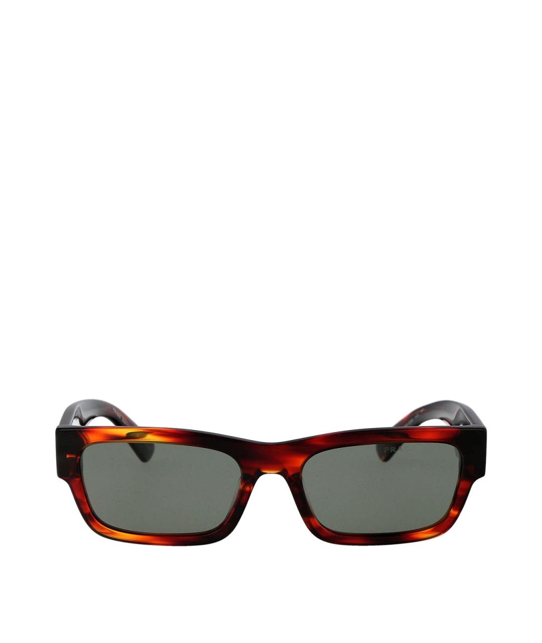 PRADA Коричневые солнцезащитные очки, фото 1