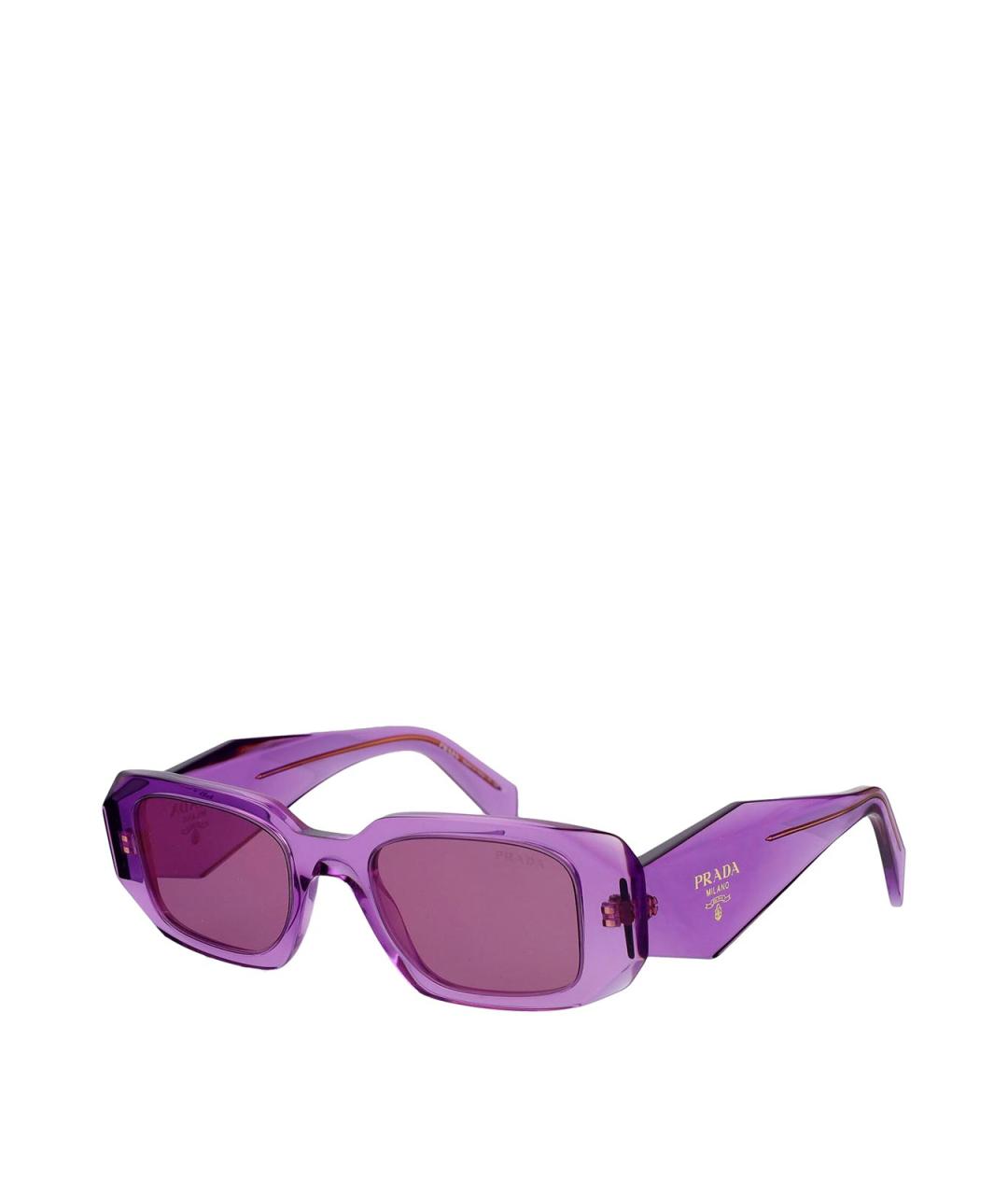 PRADA Фиолетовые пластиковые солнцезащитные очки, фото 2