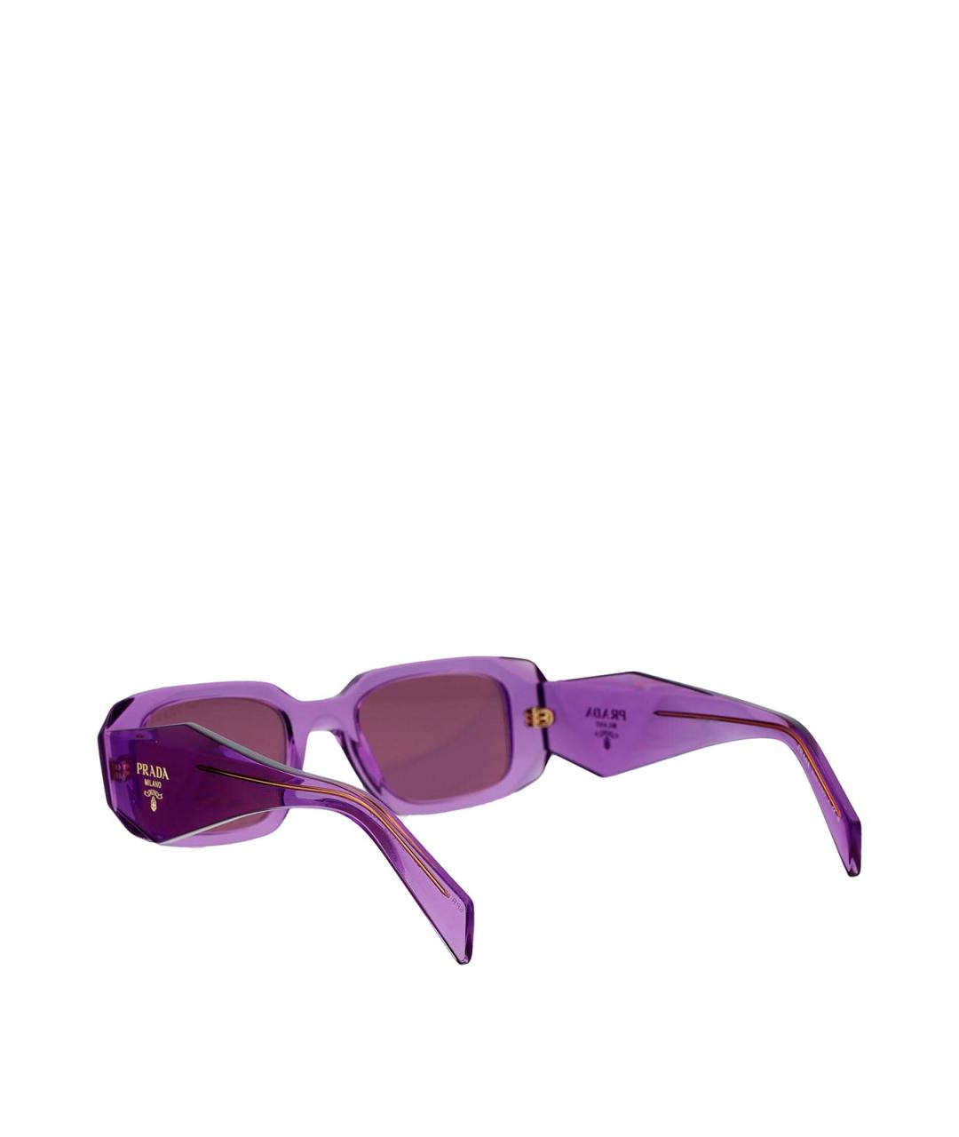 PRADA Фиолетовые пластиковые солнцезащитные очки, фото 4