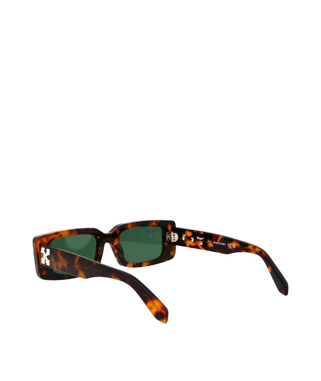OFF-WHITE Коричневые пластиковые солнцезащитные очки, фото 4