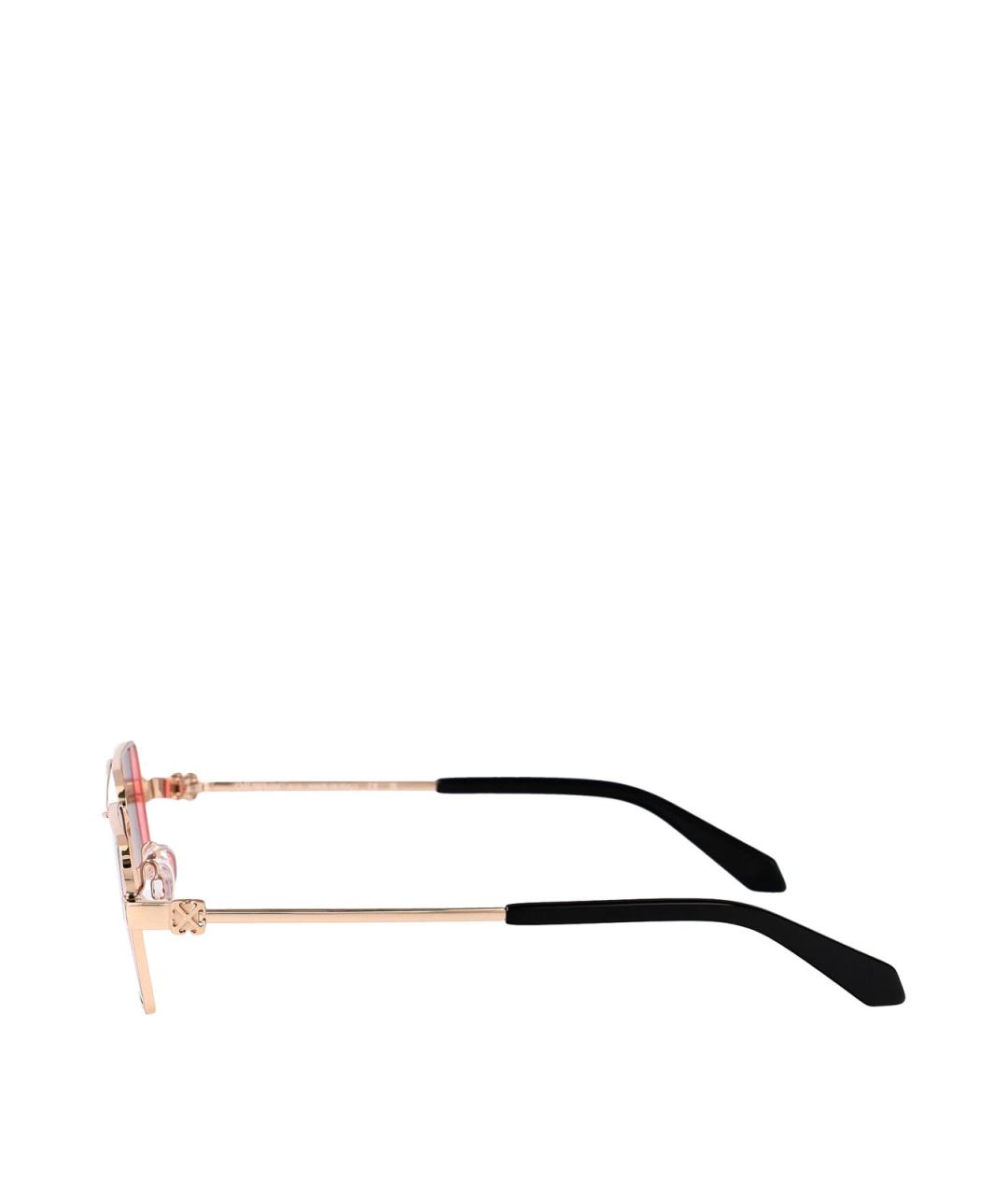 OFF-WHITE Красные пластиковые солнцезащитные очки, фото 3