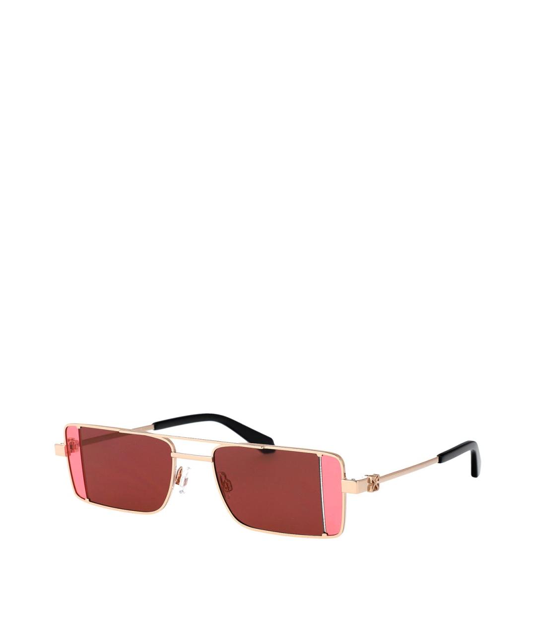 OFF-WHITE Красные пластиковые солнцезащитные очки, фото 2