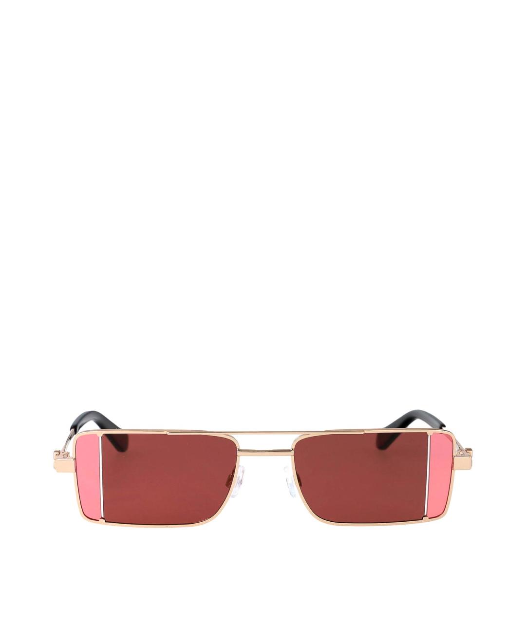 OFF-WHITE Красные пластиковые солнцезащитные очки, фото 1