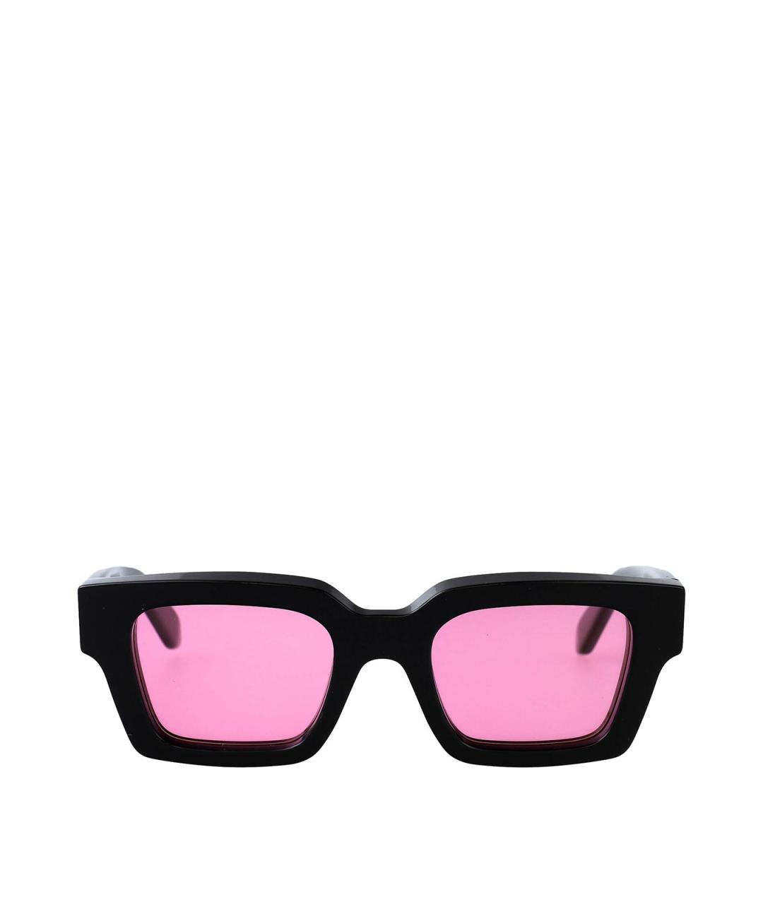 OFF-WHITE Черные пластиковые солнцезащитные очки, фото 1