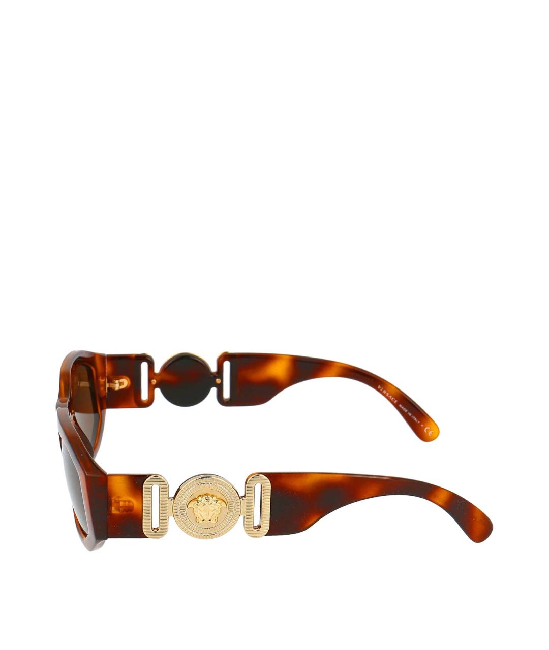 VERSACE Коричневые солнцезащитные очки, фото 3
