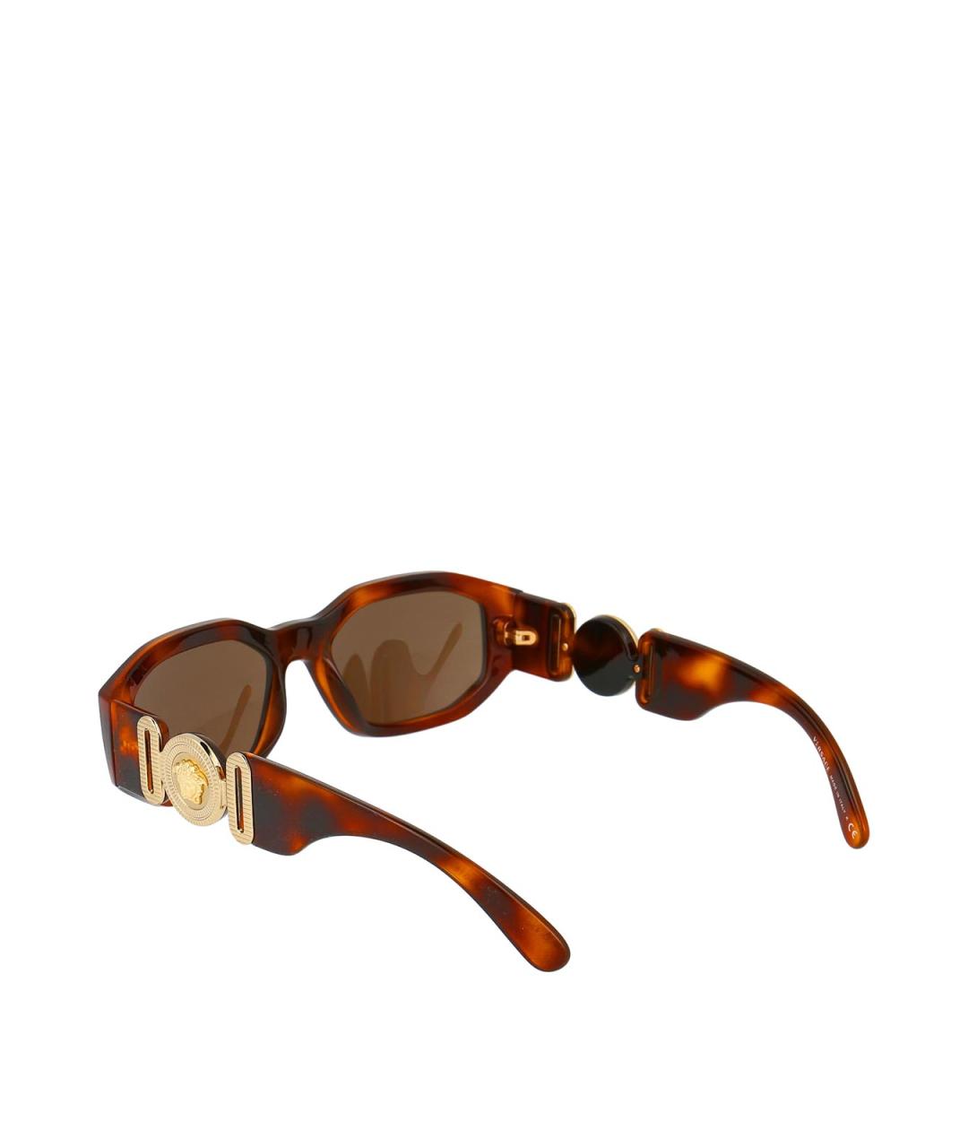 VERSACE Коричневые солнцезащитные очки, фото 4