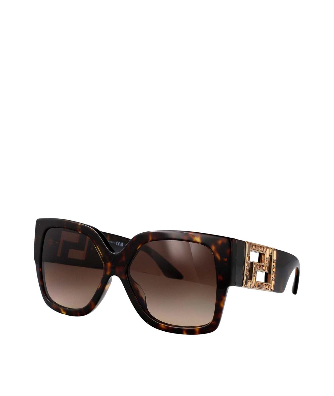 VERSACE Коричневые солнцезащитные очки, фото 2