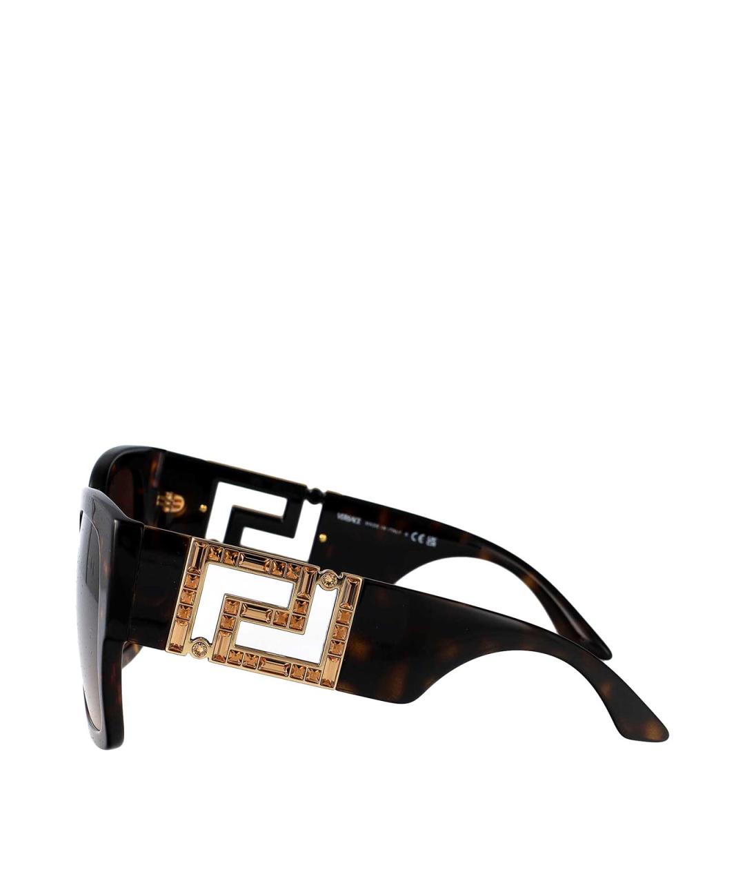 VERSACE Коричневые солнцезащитные очки, фото 3