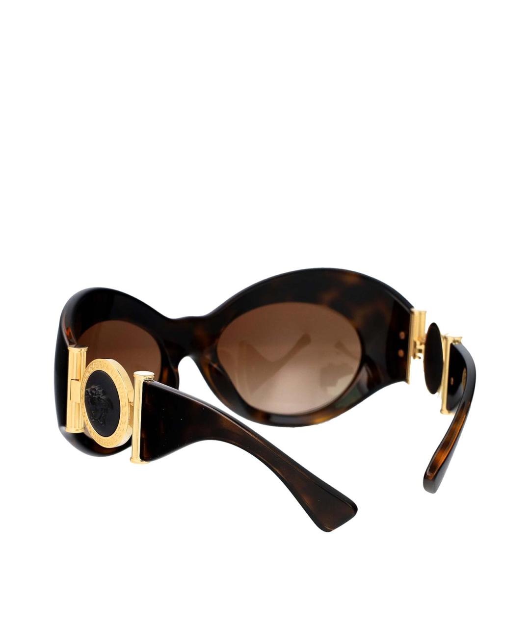 VERSACE Коричневые солнцезащитные очки, фото 4