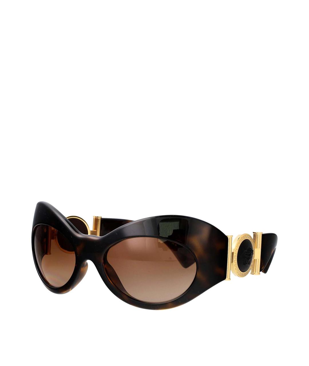 VERSACE Коричневые солнцезащитные очки, фото 2