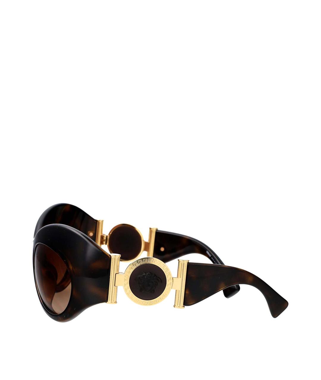 VERSACE Коричневые солнцезащитные очки, фото 3