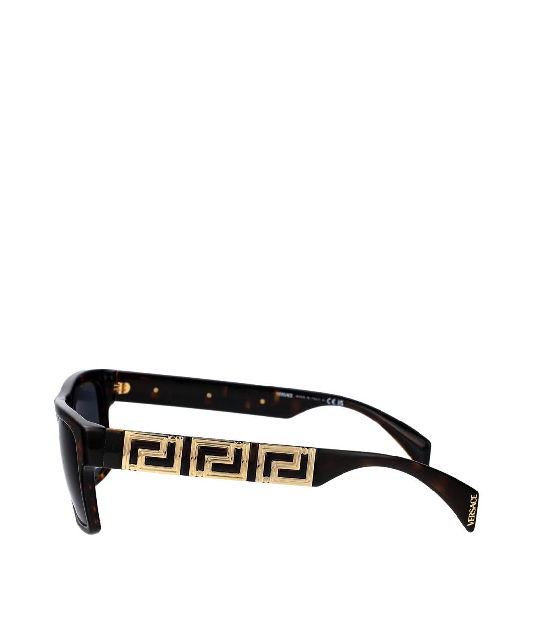 VERSACE Коричневые солнцезащитные очки, фото 3