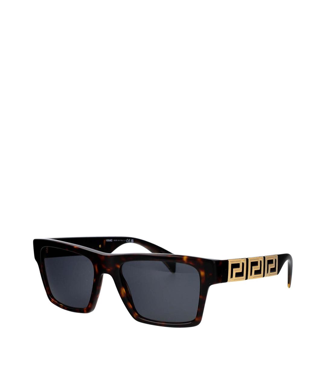 VERSACE Коричневые солнцезащитные очки, фото 2