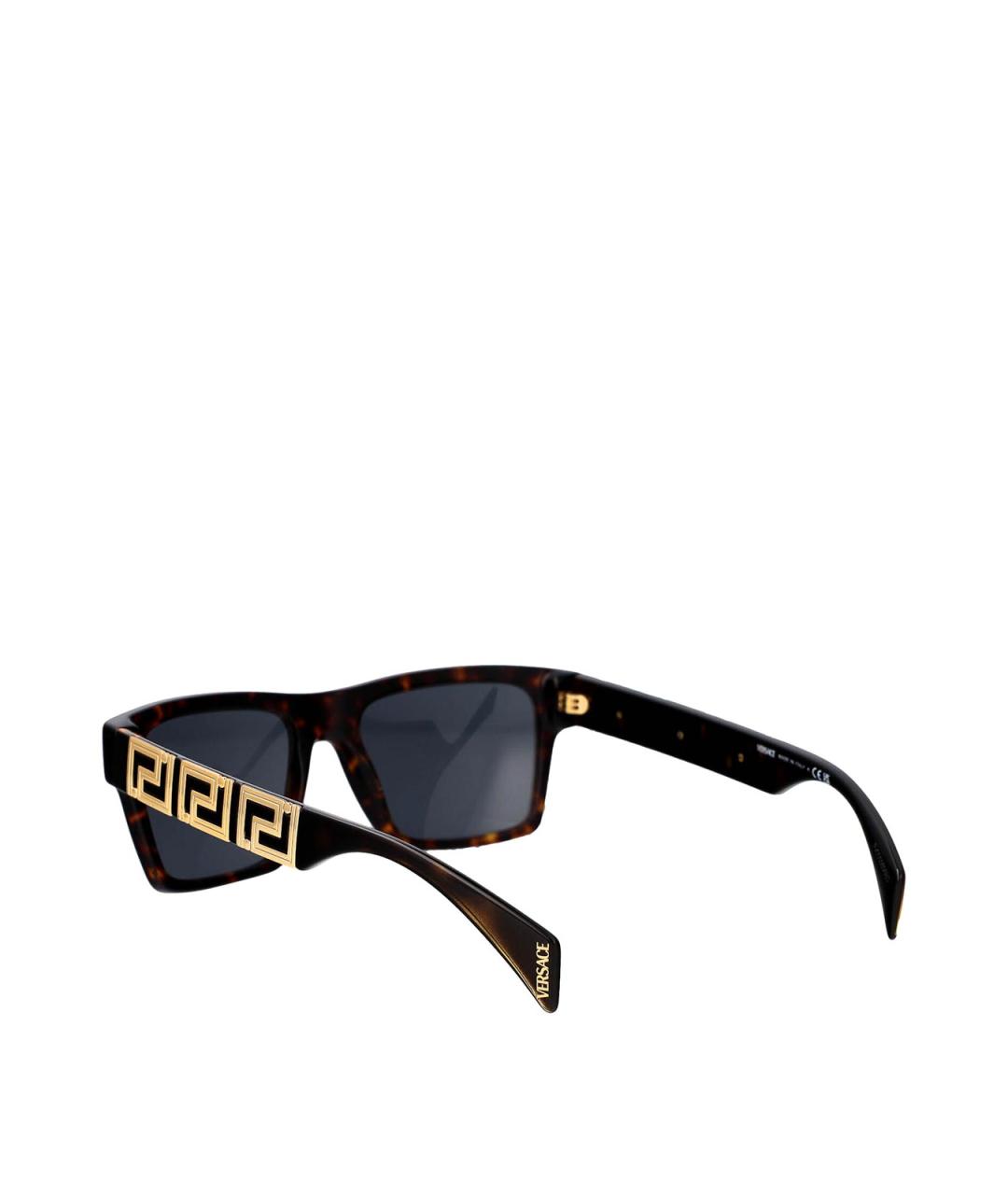 VERSACE Коричневые солнцезащитные очки, фото 4