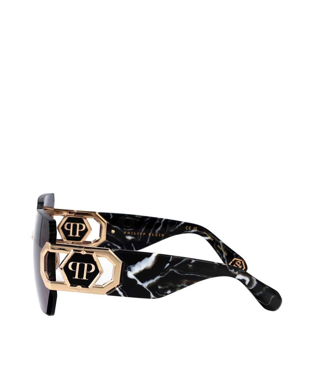 PHILIPP PLEIN Синие пластиковые солнцезащитные очки, фото 3
