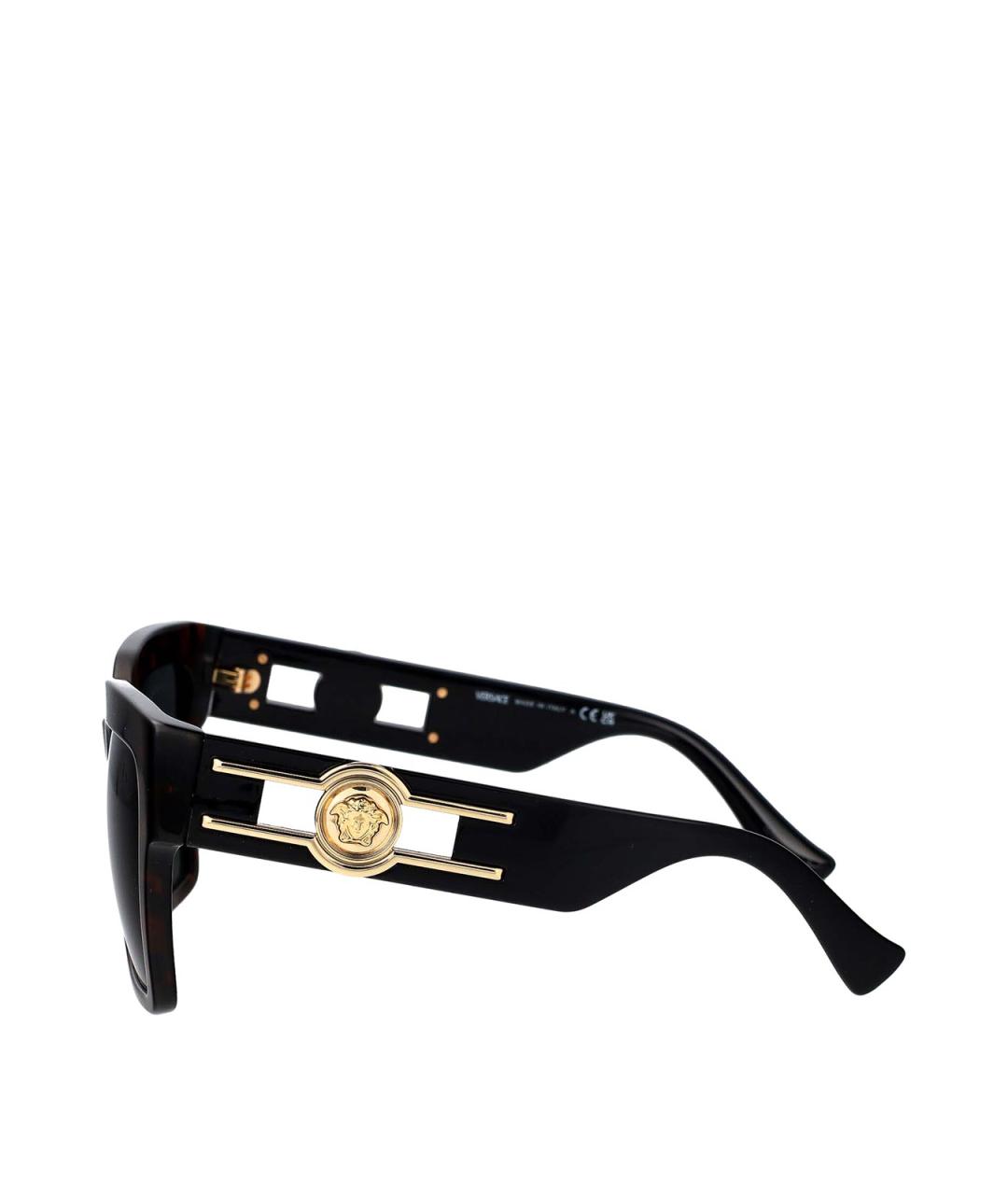 VERSACE Коричневые солнцезащитные очки, фото 3