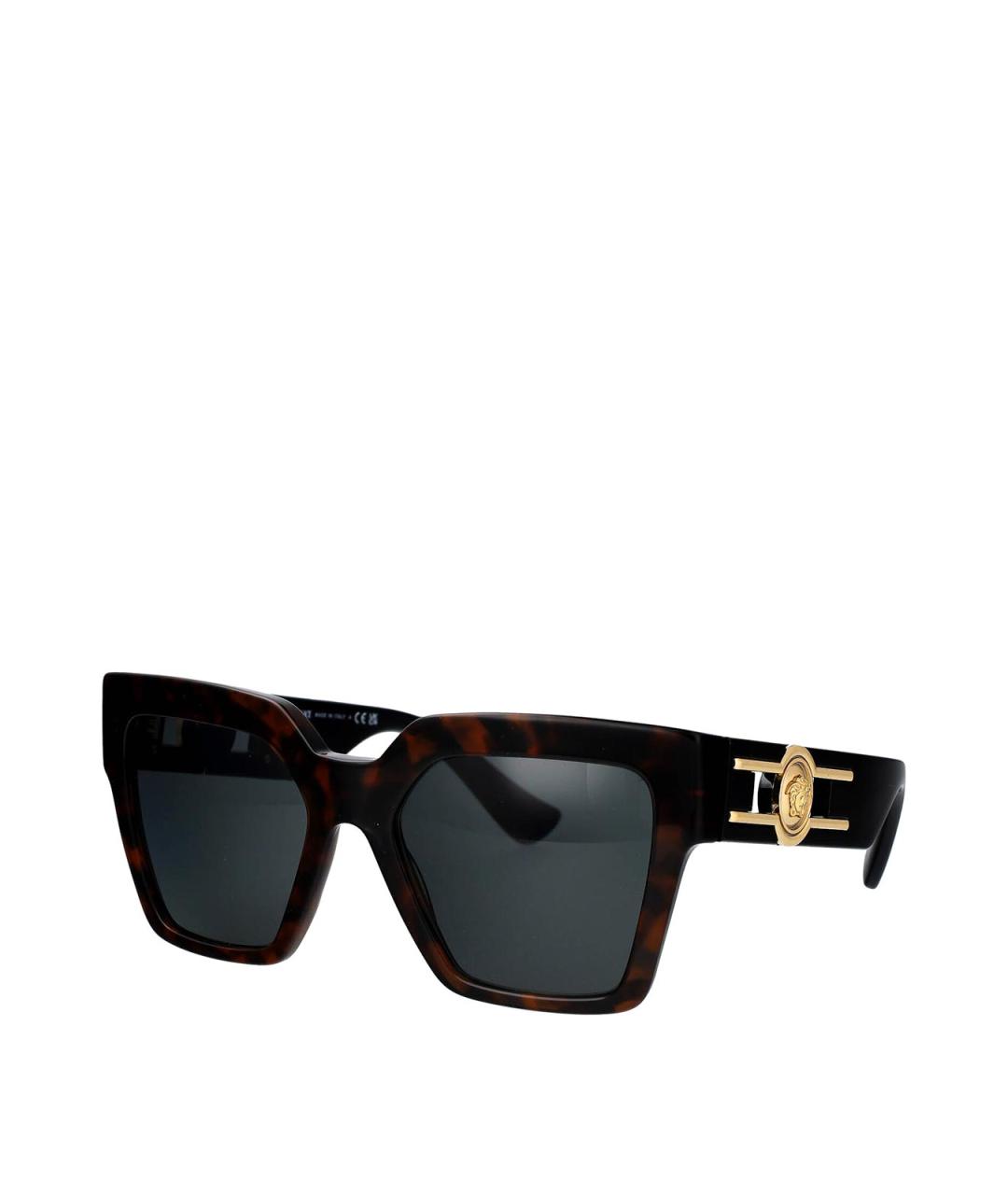 VERSACE Коричневые солнцезащитные очки, фото 2