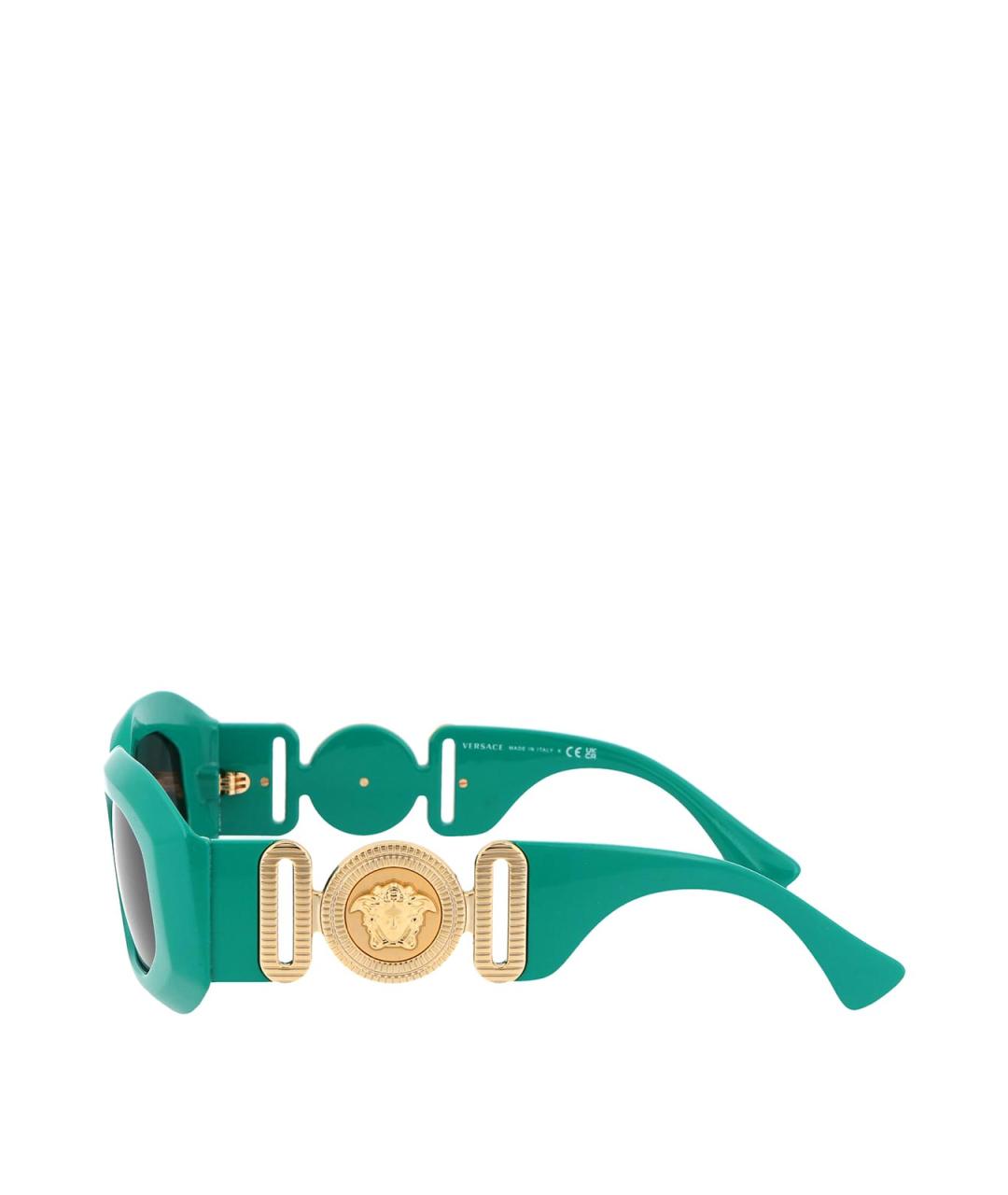 VERSACE Зеленые солнцезащитные очки, фото 3