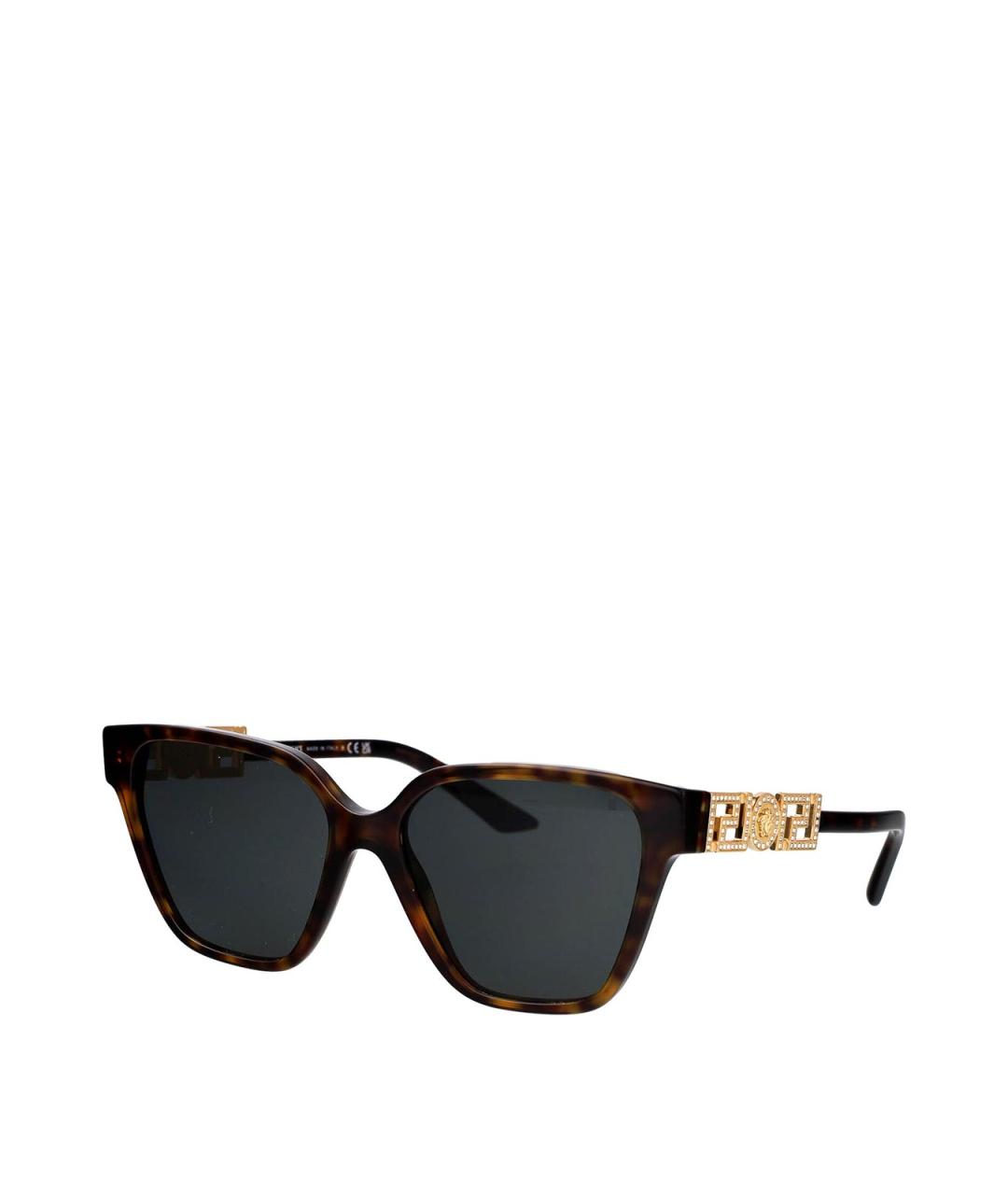 VERSACE Коричневые солнцезащитные очки, фото 2