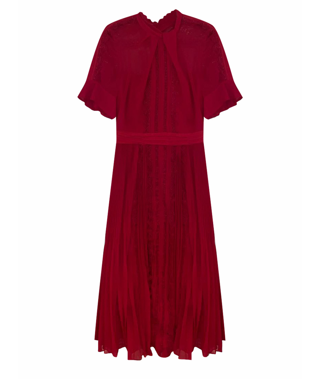 SELF-PORTRAIT Красное полиэстеровое вечернее платье, фото 1