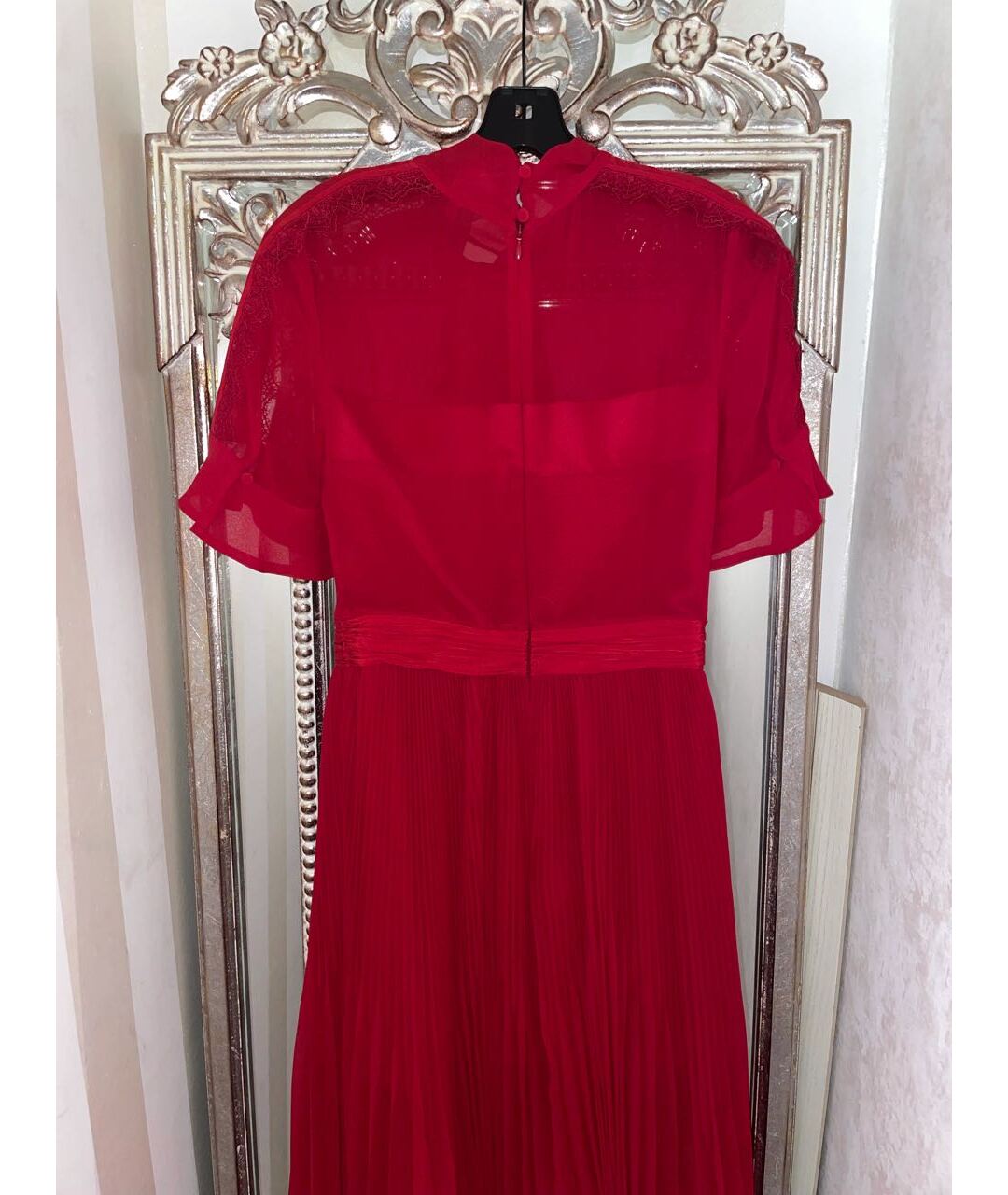 SELF-PORTRAIT Красное полиэстеровое вечернее платье, фото 2