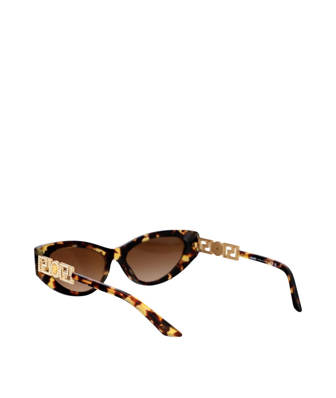 VERSACE Коричневые солнцезащитные очки, фото 4