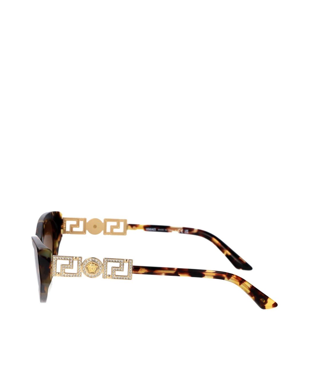 VERSACE Коричневые солнцезащитные очки, фото 3
