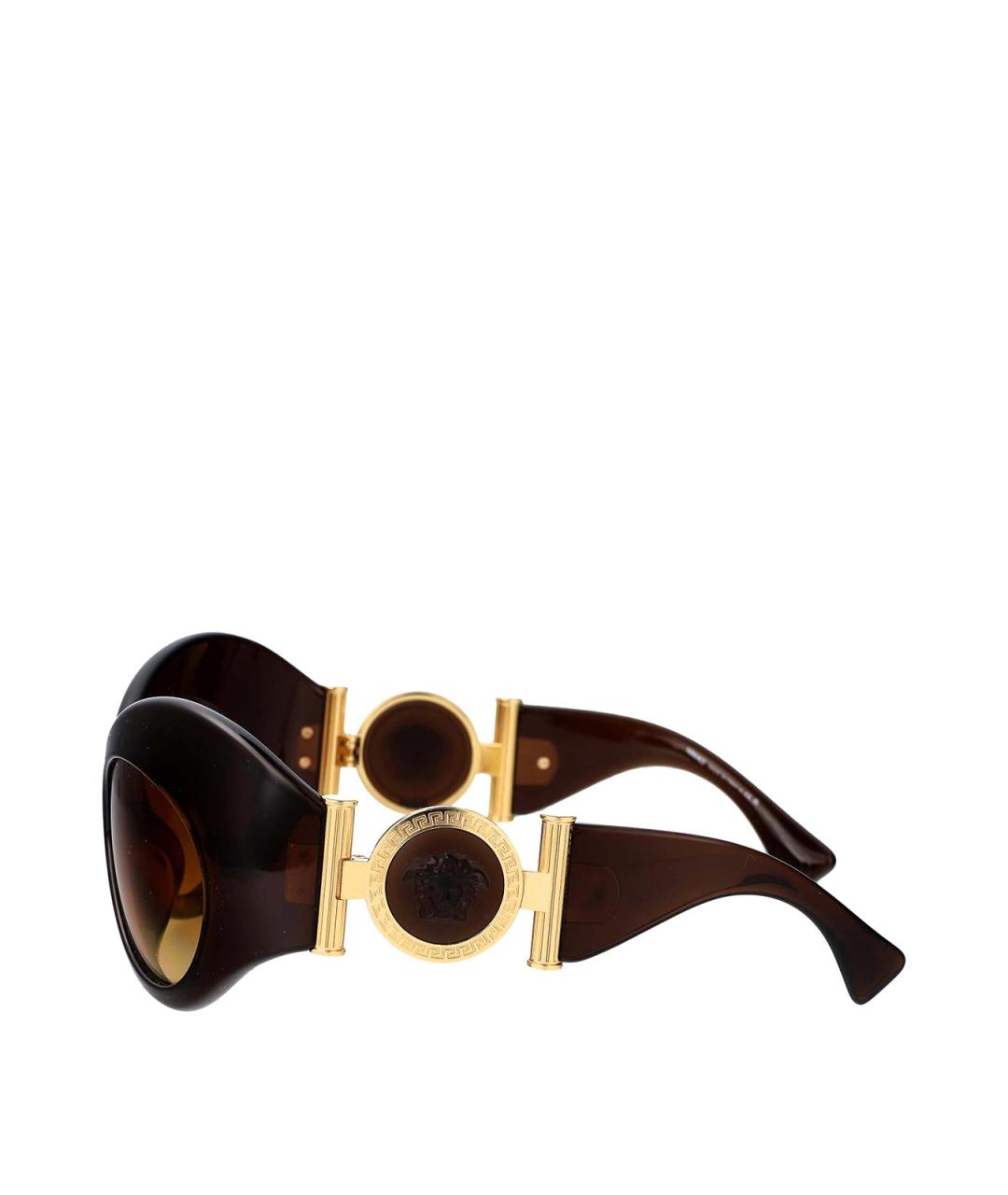 VERSACE Коричневые солнцезащитные очки, фото 3
