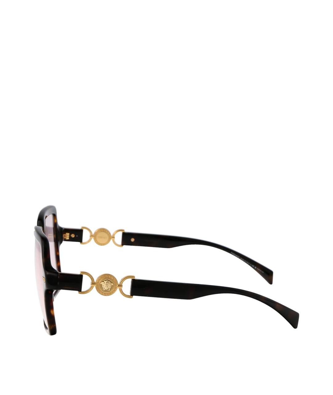 VERSACE Коричневые солнцезащитные очки, фото 3