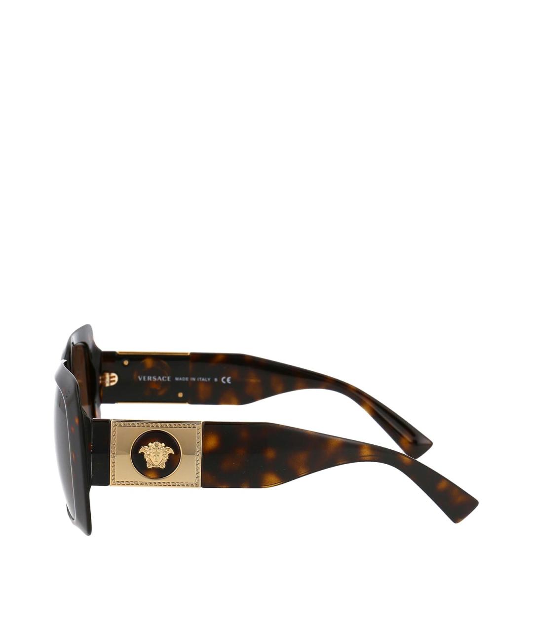 VERSACE Коричневые солнцезащитные очки, фото 3
