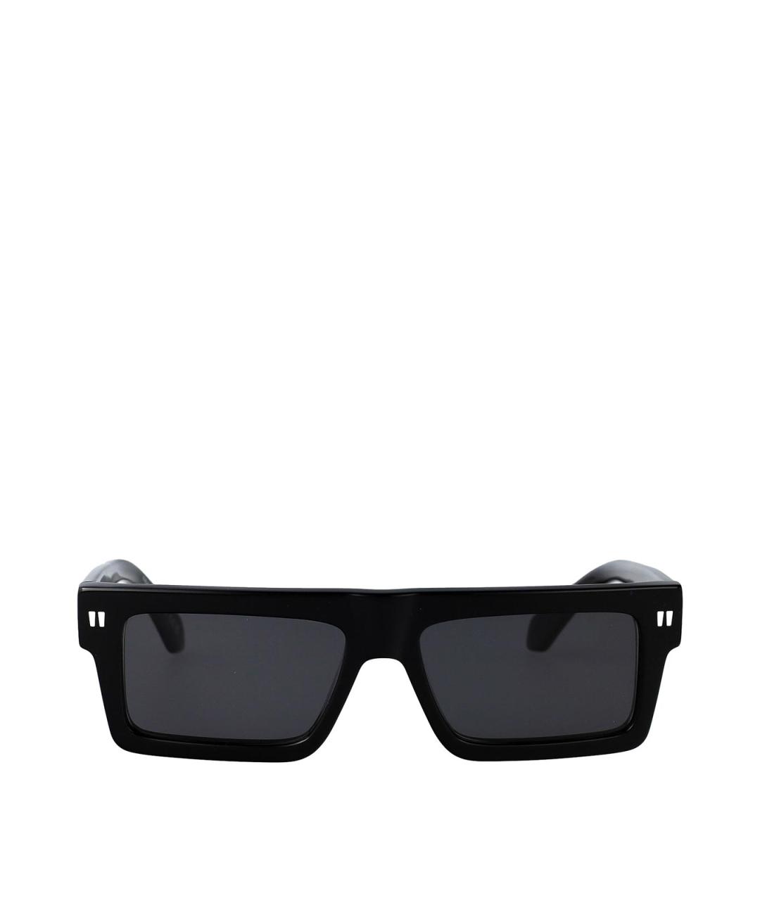 OFF-WHITE Черные пластиковые солнцезащитные очки, фото 1