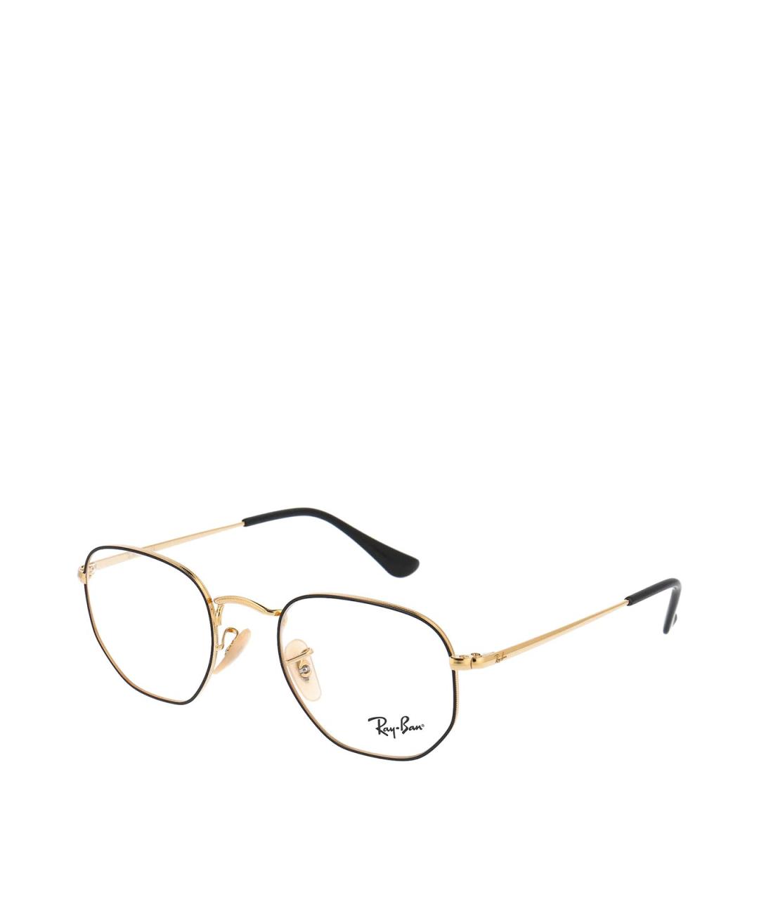 RAY BAN Черные металлические солнцезащитные очки, фото 2