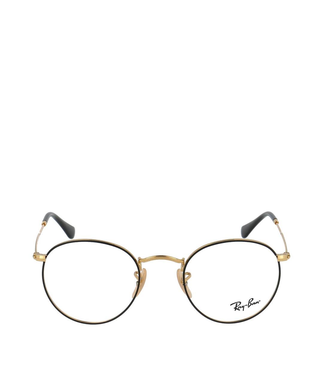 RAY BAN Черные металлические солнцезащитные очки, фото 1