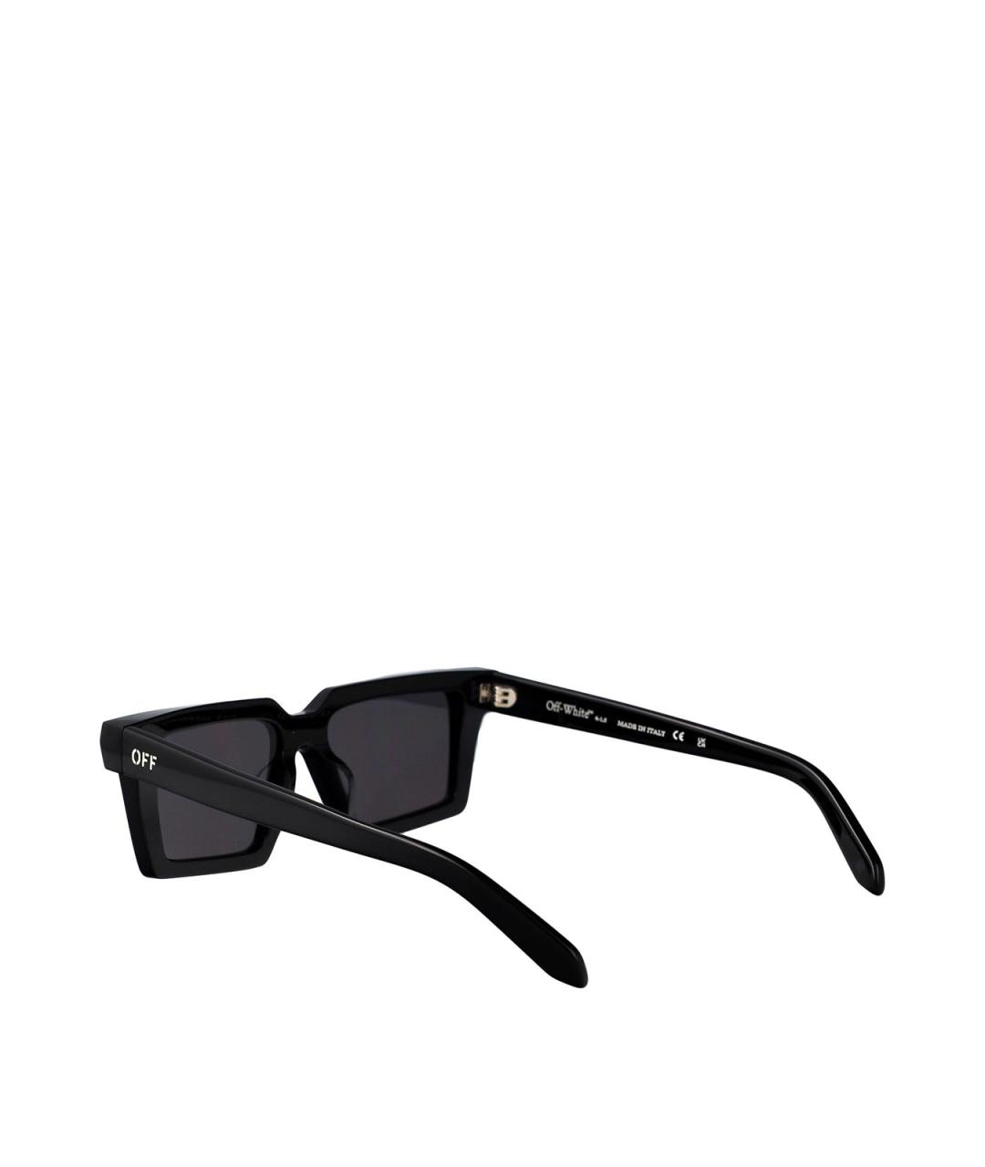 OFF-WHITE Черные пластиковые солнцезащитные очки, фото 4
