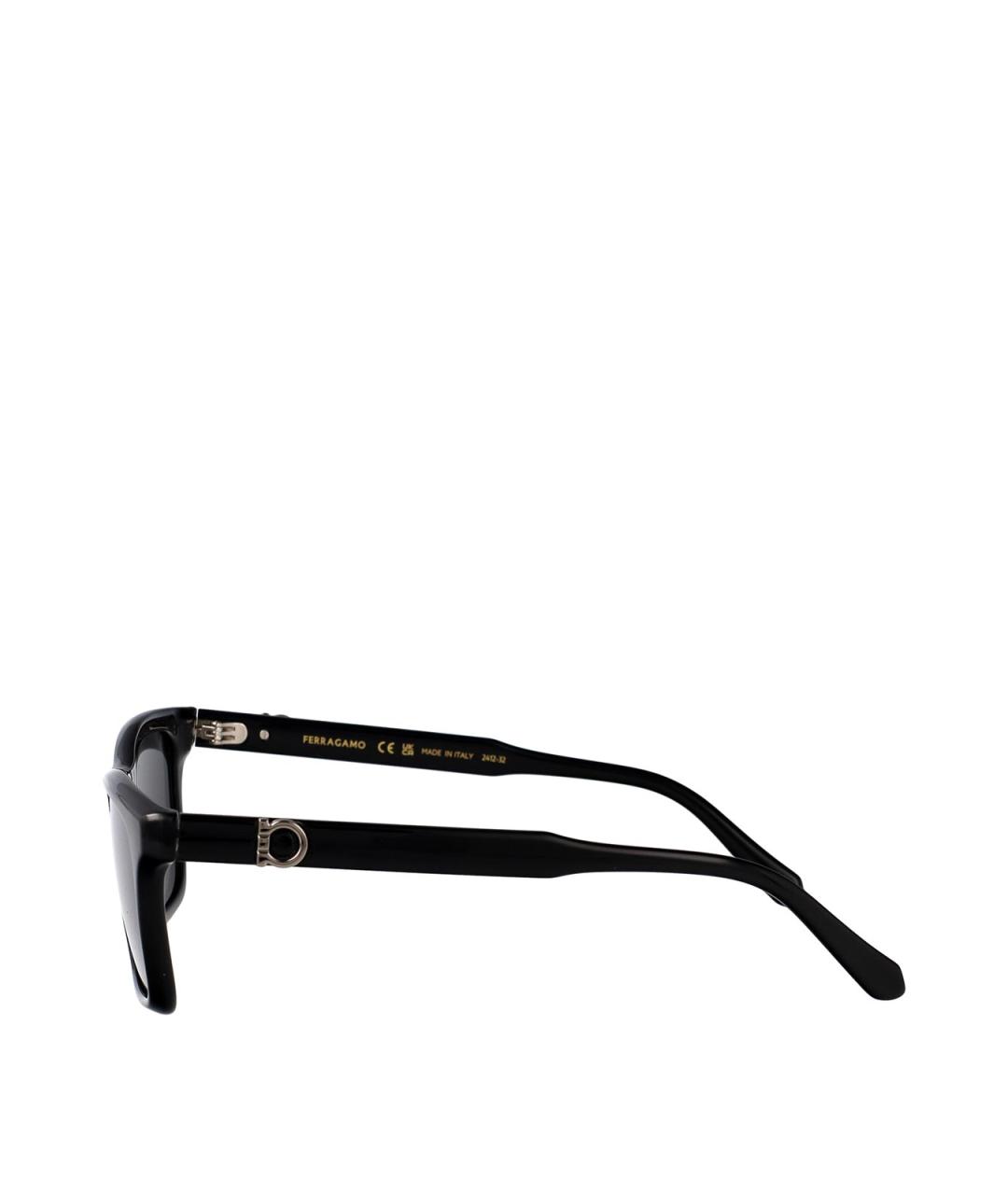 FERRAGAMO Черные солнцезащитные очки, фото 3
