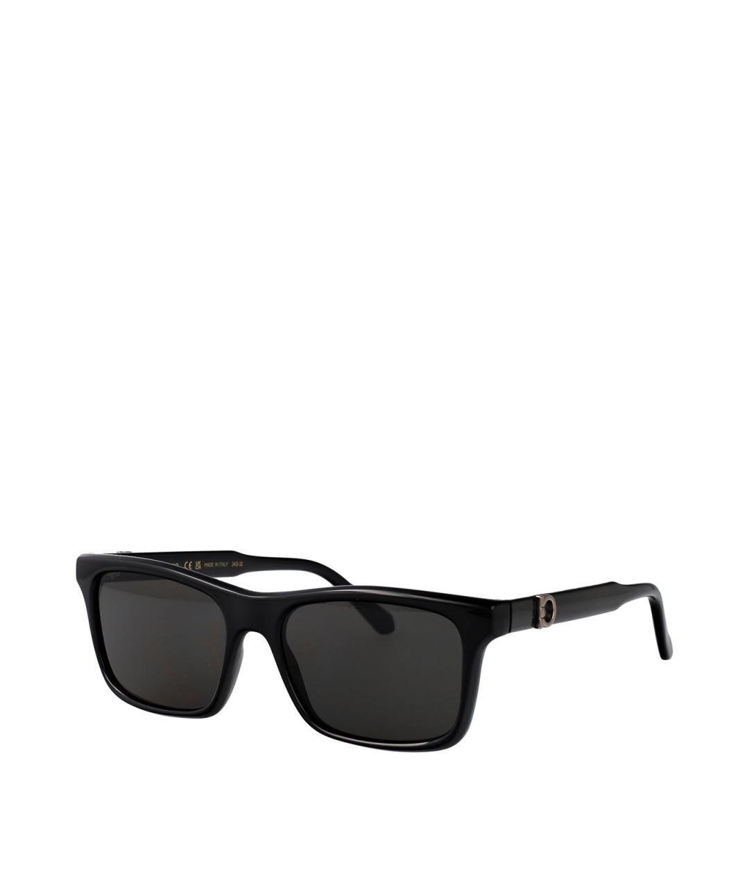 FERRAGAMO Черные солнцезащитные очки, фото 1