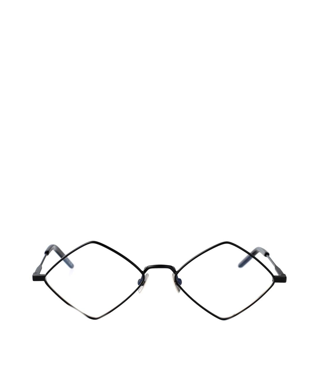SAINT LAURENT Черные металлические солнцезащитные очки, фото 1