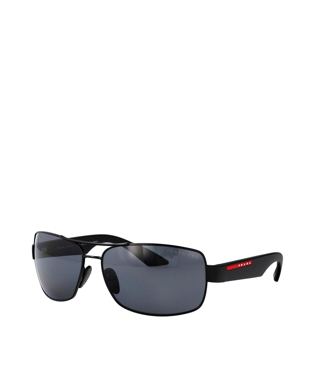PRADA Черные металлические солнцезащитные очки, фото 2